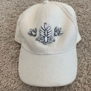 BCBG adjustable embellished baseball hat cap